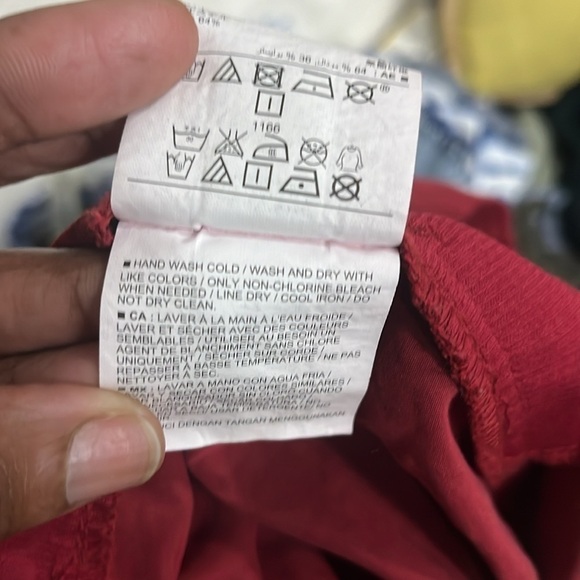 Old Navy Red High Waisted Pants with Belt Size S - Picture 11 of 11